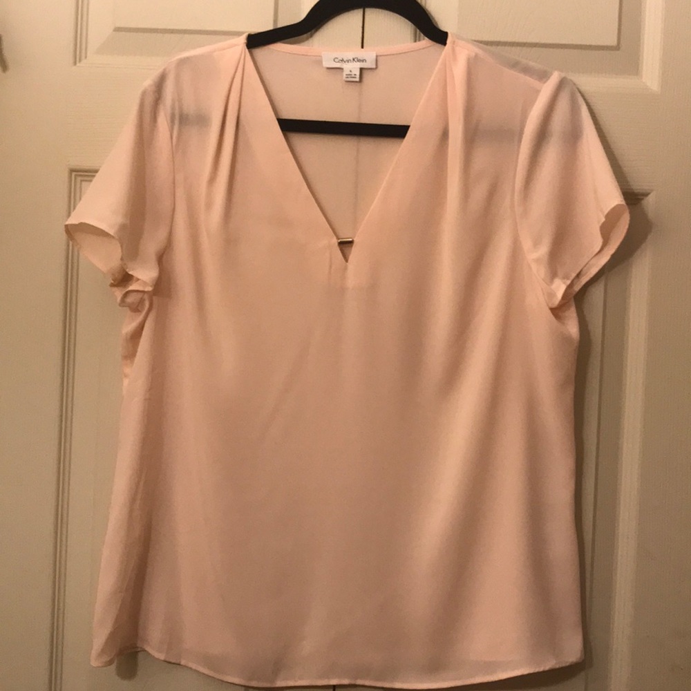 Pink Calvin Klein blouse